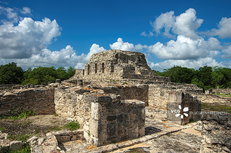 墨西哥梅潘、尤卡坦半岛的圣多洛·德·洛斯·尼古拉斯图片素材
