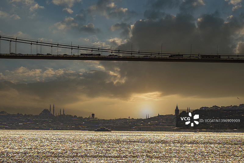 土耳其伊斯坦布尔的日落图片素材