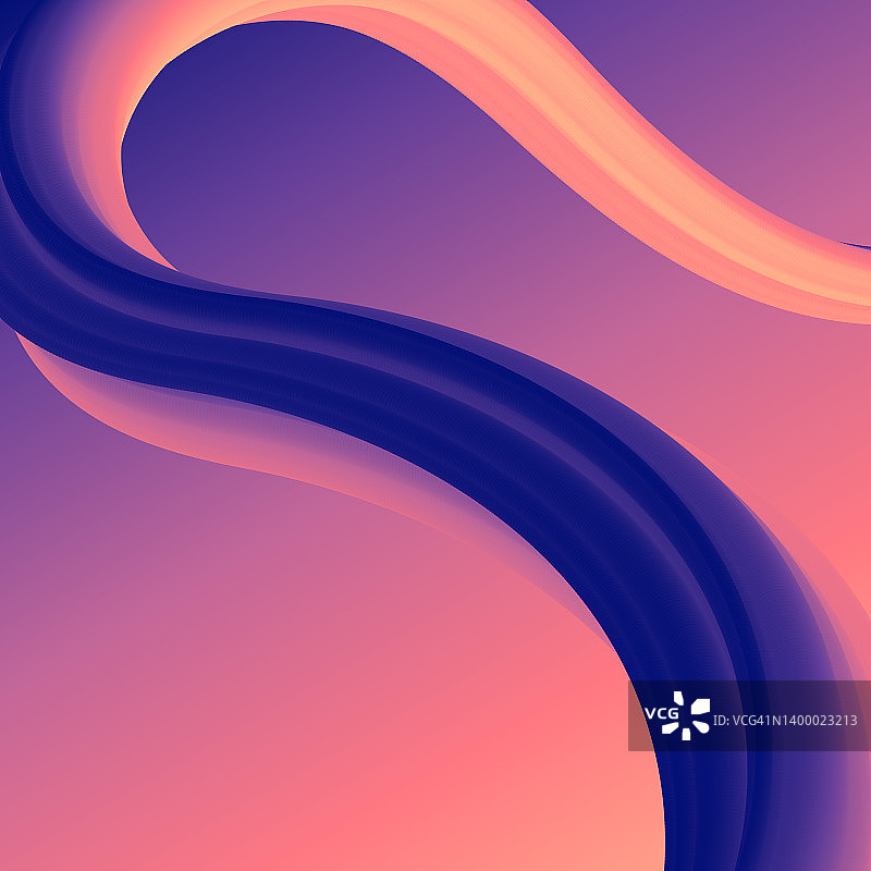 在紫色梯度背景上的流体抽象设计图片素材