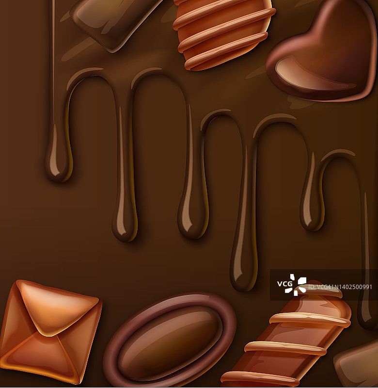 巧克力的背景图片素材