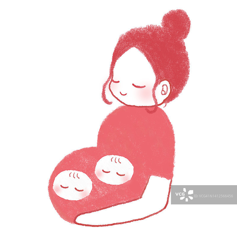 孕妇和子宫里的婴儿图片素材