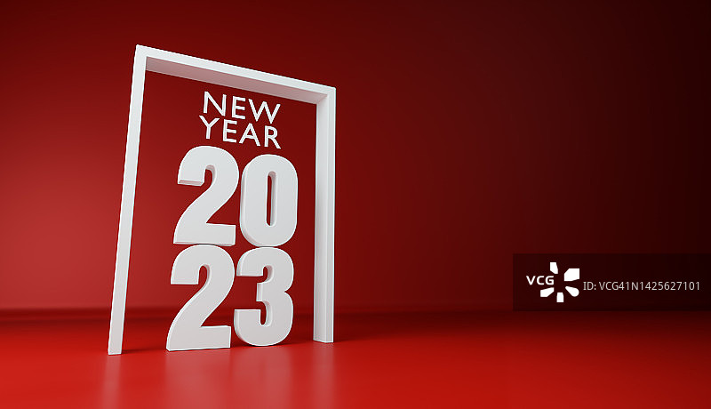 红色背景新年2022文字块图片素材