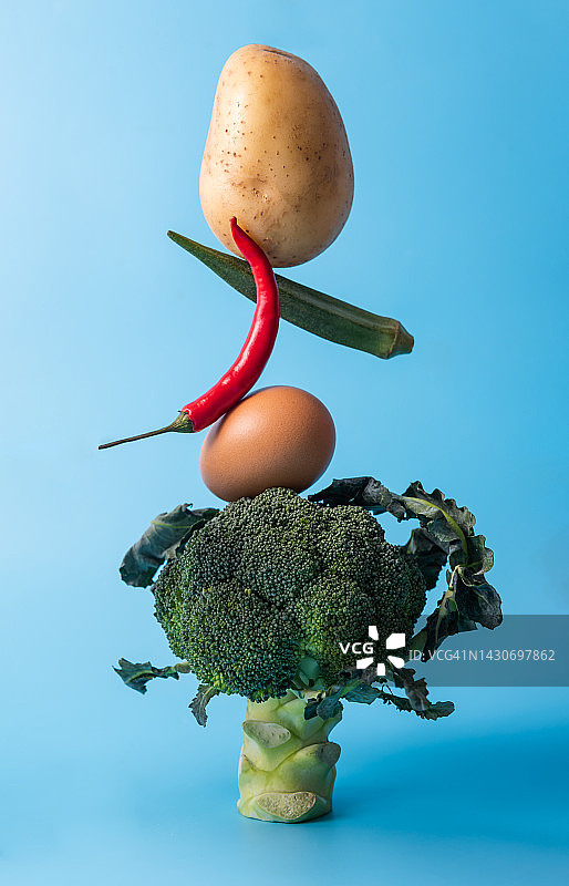 均衡蔬菜，蔬菜静物图片素材