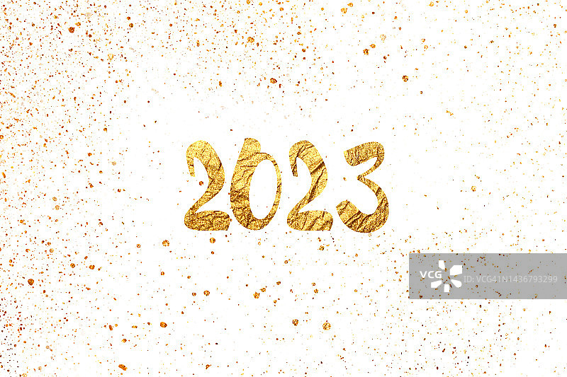 2023信息的黄金数字图片素材