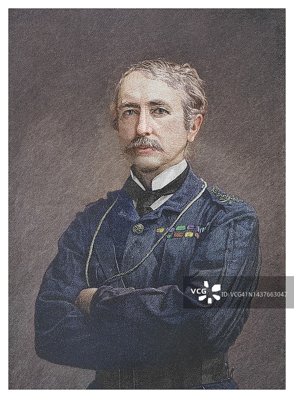 Garnet Joseph Wolseley陆军元帅肖像，第一子爵Wolseley -英国陆军的盎格鲁-爱尔兰军官图片素材