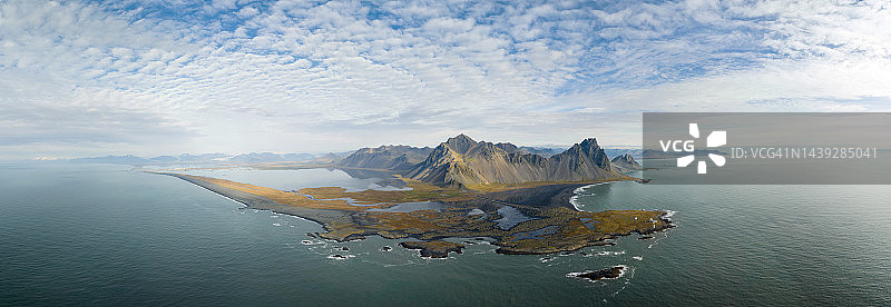 天空中的冰岛——Stokksnes, veststrahorn图片素材