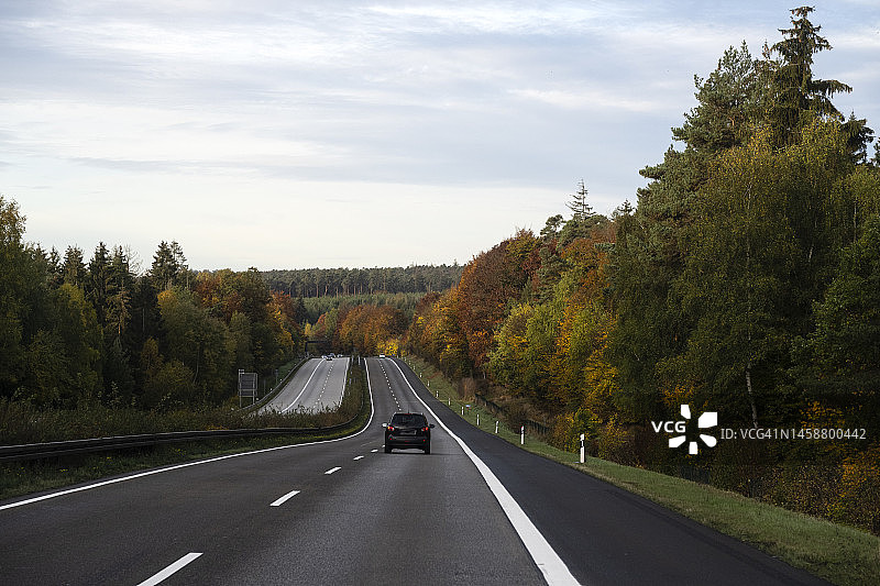 德国哥廷根附近的E07欧洲高速公路图片素材