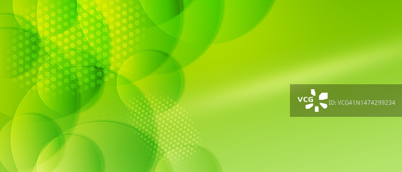 现代绿色科技背景旗帜图片素材