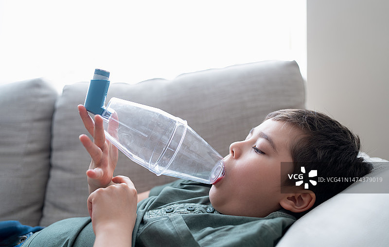 哮喘过敏儿童图片素材