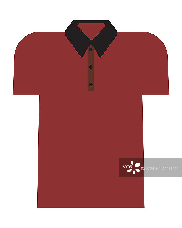 红色t恤设计模板图片素材