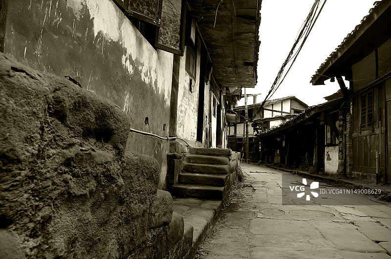 中国重庆的老街图片素材