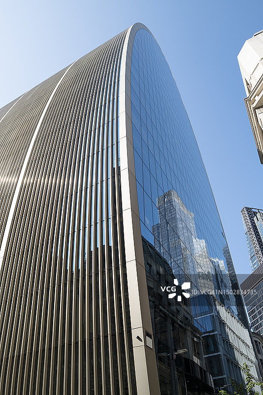 伦敦金融城金融大楼摘要图片素材