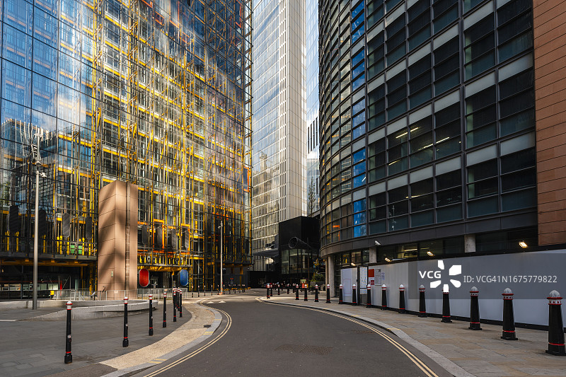 英国伦敦市的摩天大楼图片素材