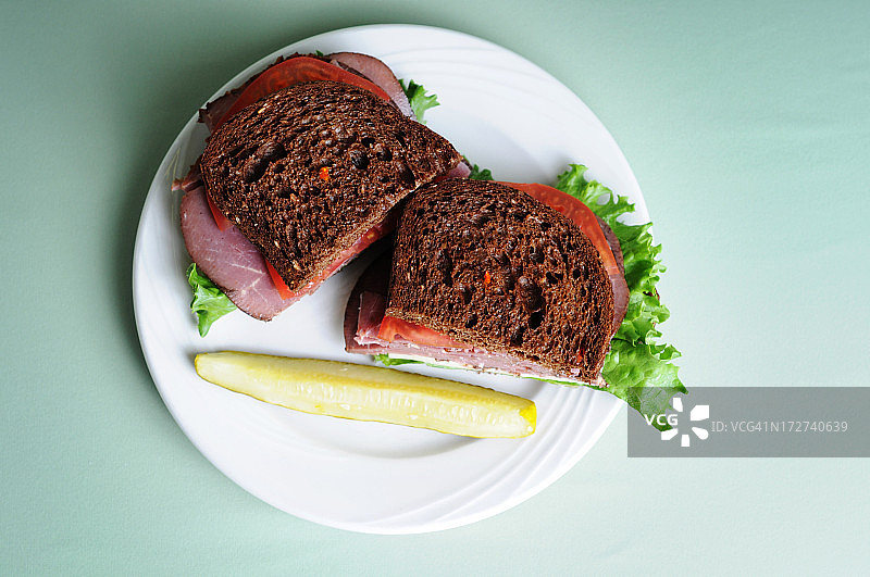 烤牛肉三明治图片素材