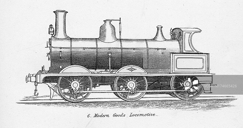 老式的蒸汽机车图片素材
