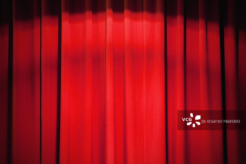 红色舞台幕布图片素材