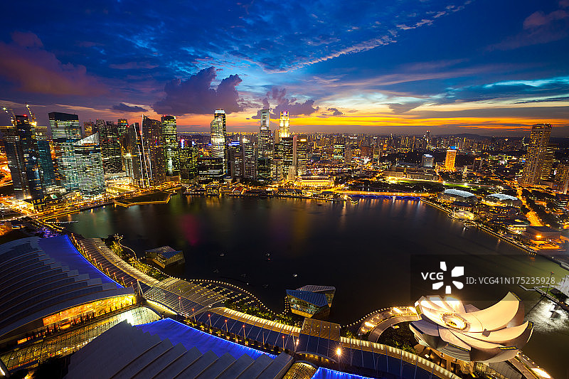 新加坡全景图片素材