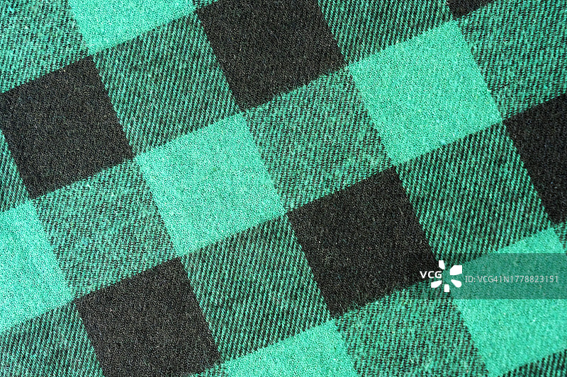 绿色和黑色法兰绒织物背景图片素材