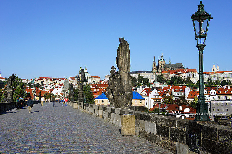 捷克共和国布拉格的查尔斯桥图片素材