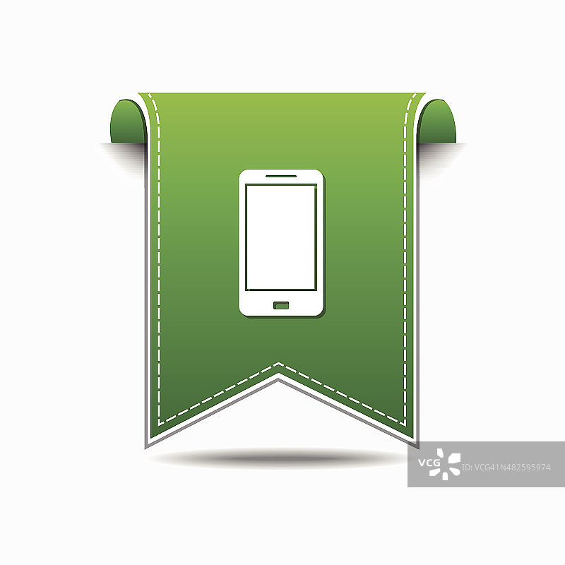 智能手机绿色矢量图标设计图片素材
