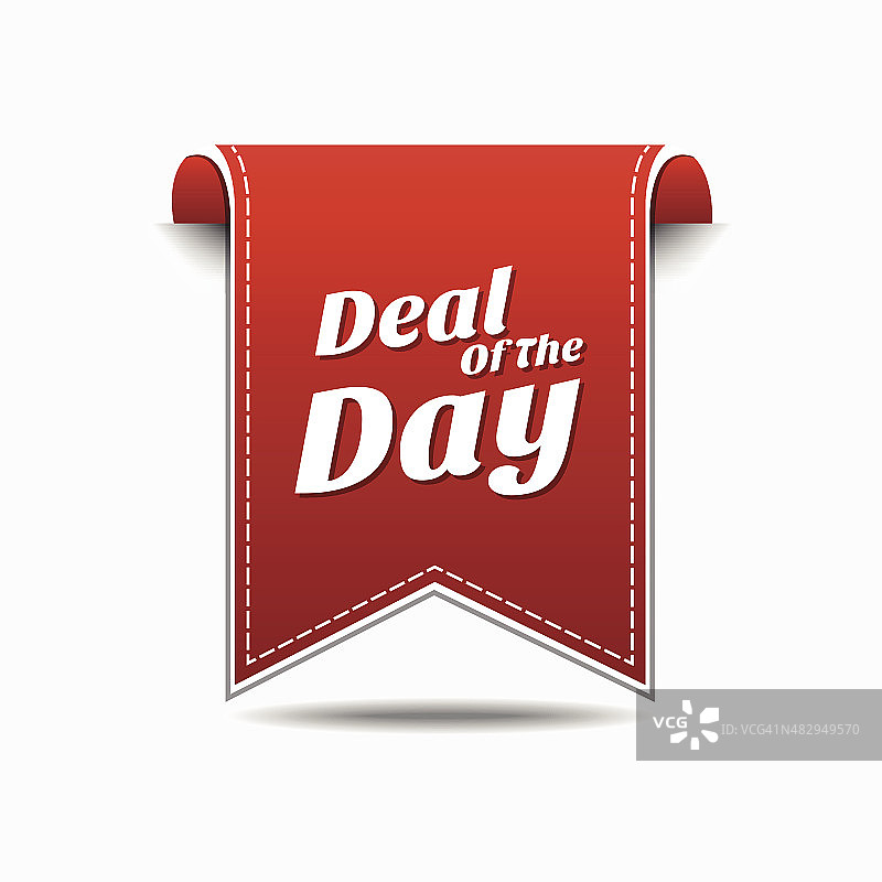 Deal Of The Day红色矢量图标设计图片素材
