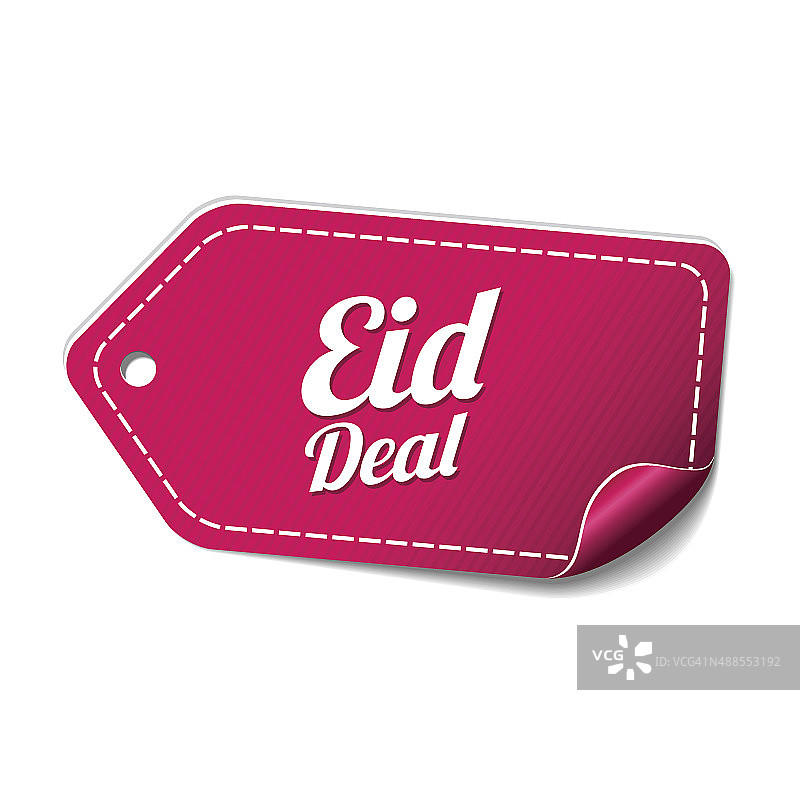 Eid Deal粉色矢量图标设计图片素材