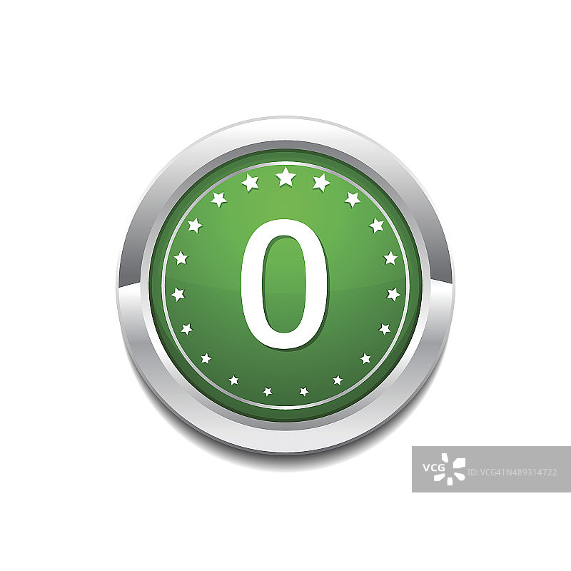 0数字圆形矢量绿色Web图标按钮图片素材