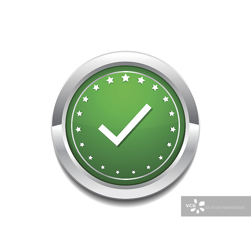 勾标记圆形矢量绿色网页图标按钮图片素材