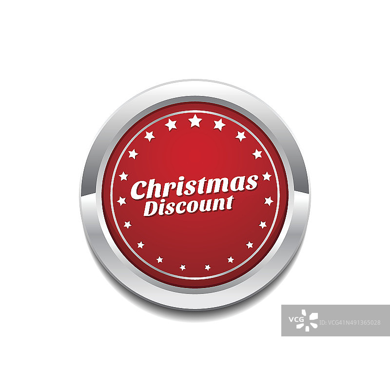 圣诞折扣红色矢量图标按钮图片素材
