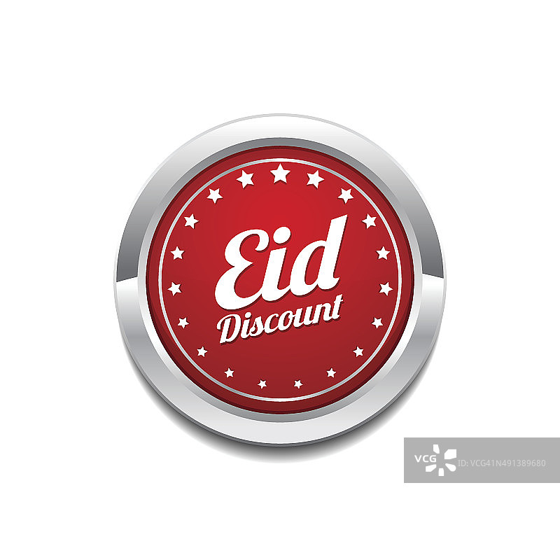 Eid折扣红色矢量图标按钮图片素材
