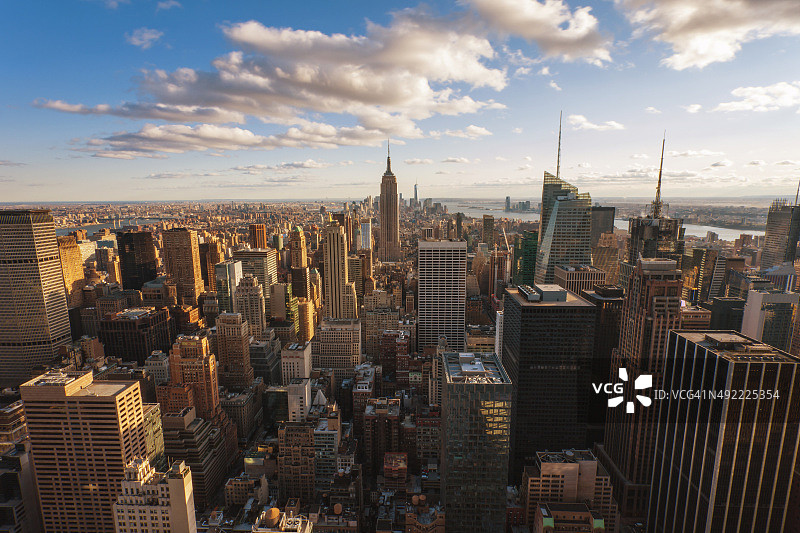 纽约市鸟瞰图图片素材