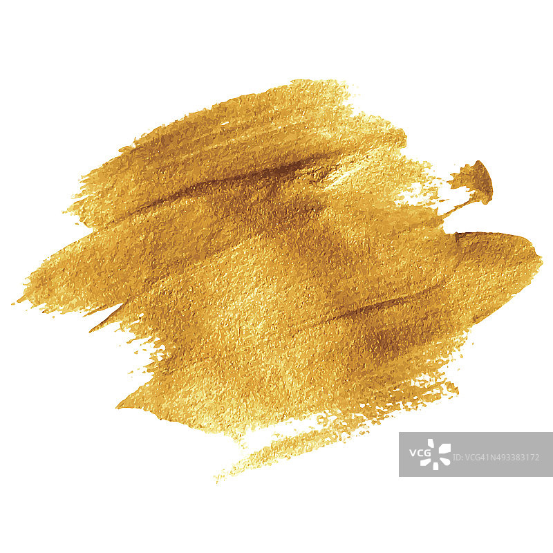 黄金丙烯酸涂料。矢量图图片素材