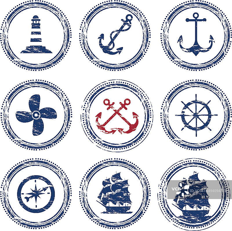 航海船符号图片素材