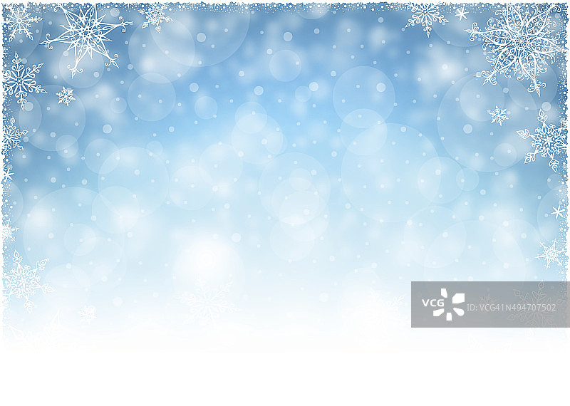 圣诞冬季框架-插图图片素材