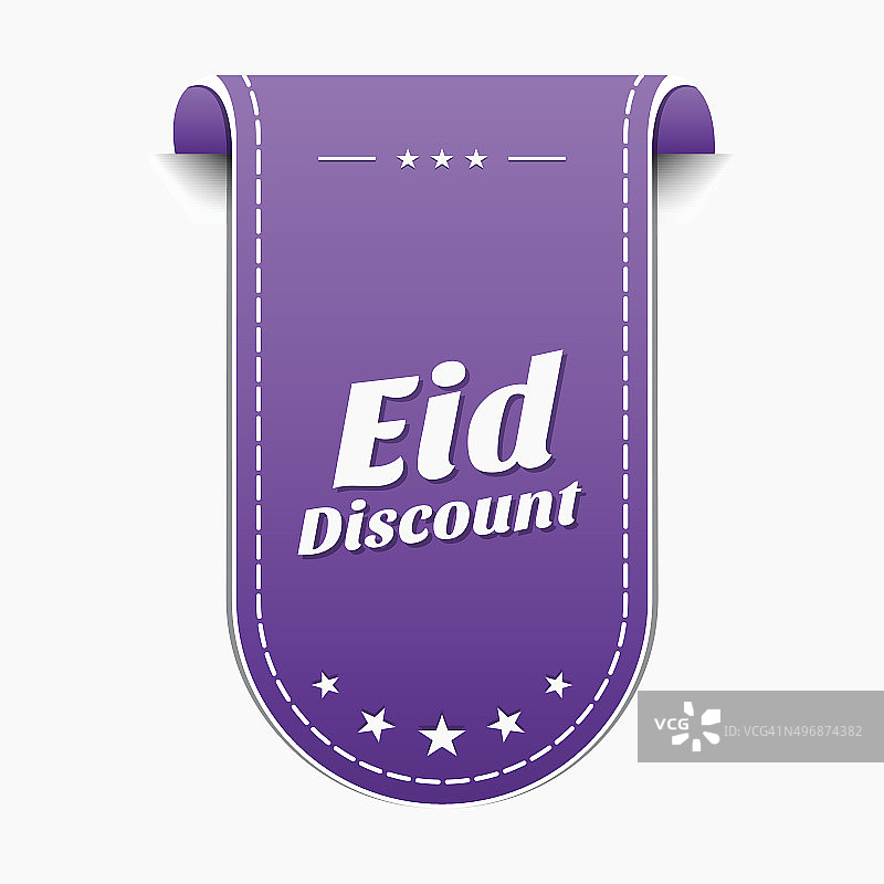 Eid折扣紫色矢量图标设计图片素材
