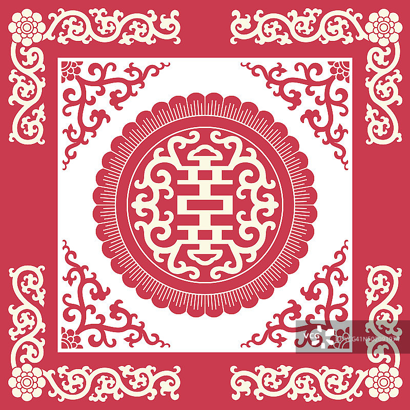 长寿符号(中国传统图案)图片素材