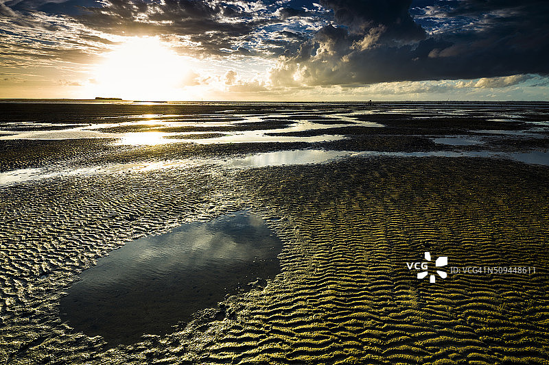 日落海滩南坪岛图片素材