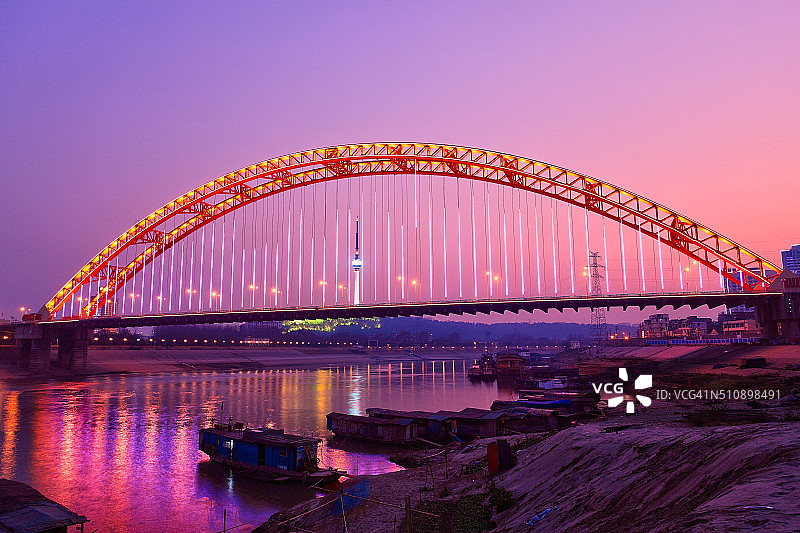 武汉拱桥图片素材