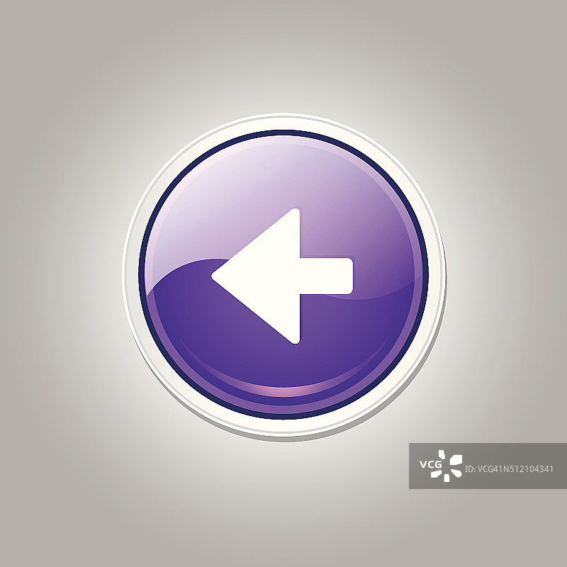 左键圆形矢量紫色Web图标按钮图片素材