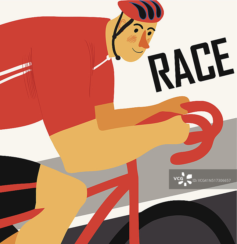 赛车骑自行车的海报图片素材