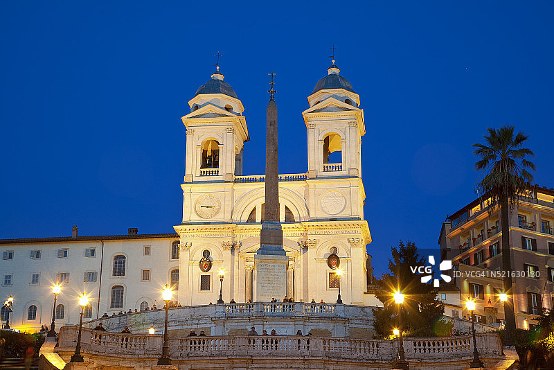 Trinita dei Monti 教堂图片素材