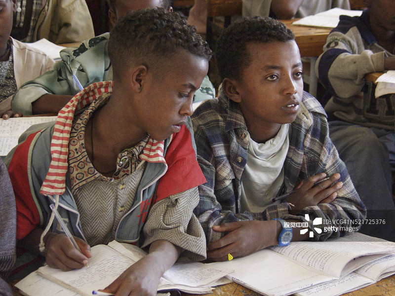 埃塞俄比亚公立学校的学生图片素材
