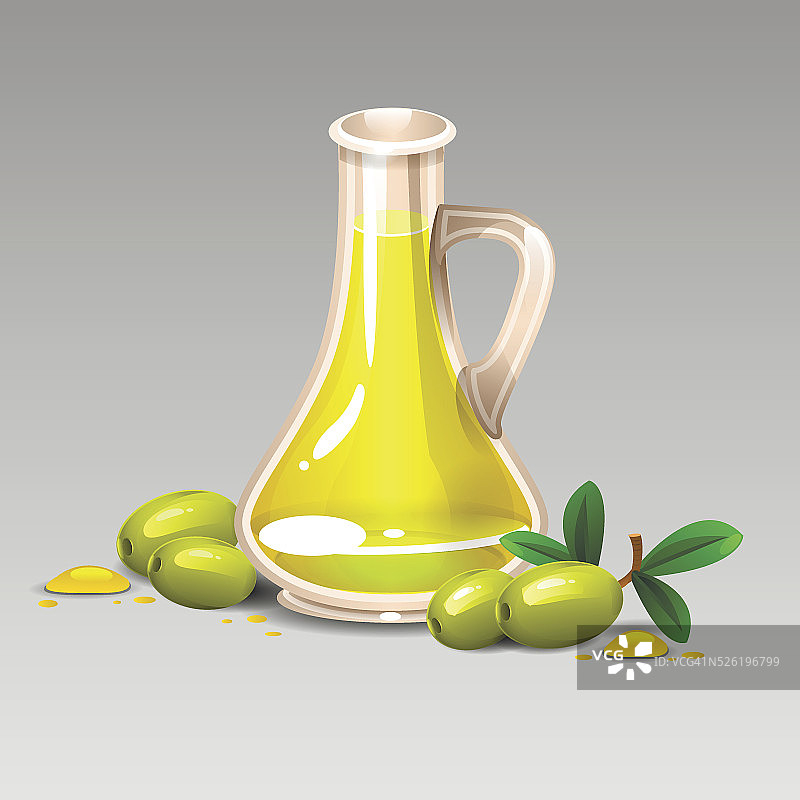 绿色橄榄油图片素材