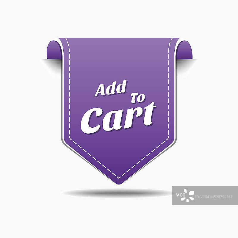 添加到购物车紫色矢量图标设计图片素材