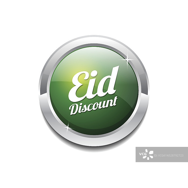 Eid折扣绿色矢量图标按钮图片素材