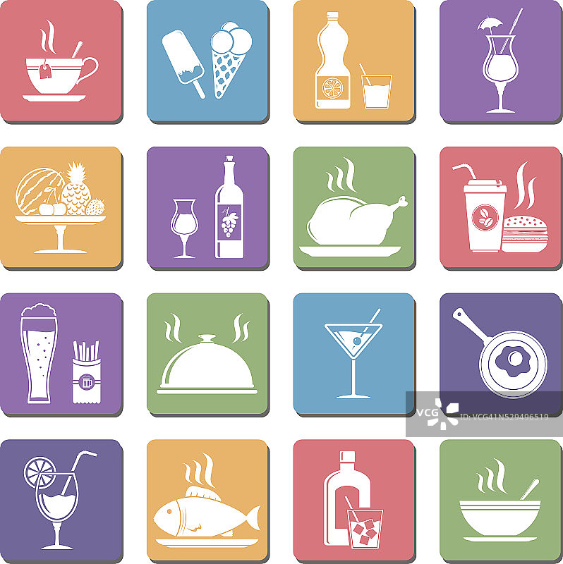食物和饮料的图标图片素材