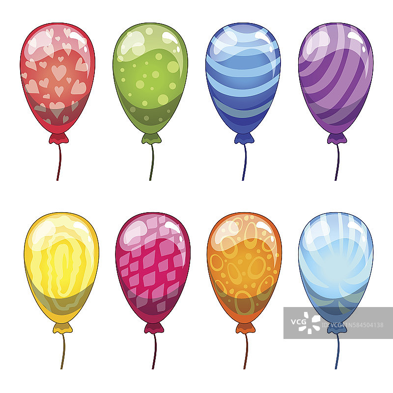 Ð“卡通矢量气球套装”图片素材