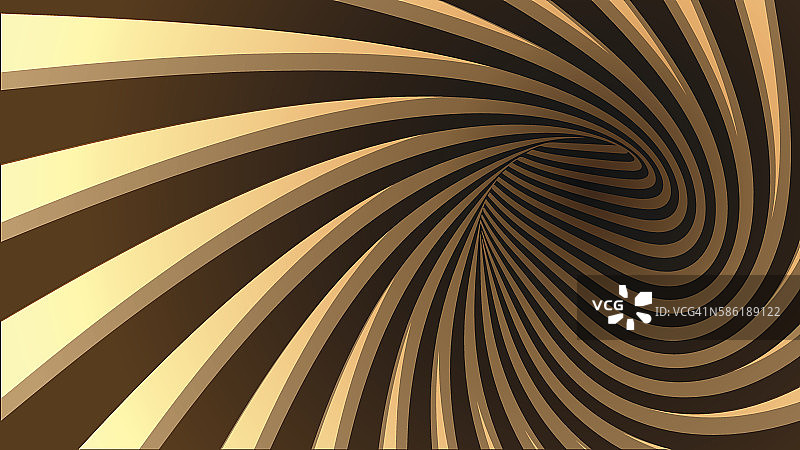 向量条纹螺旋抽象隧道背景。图片素材