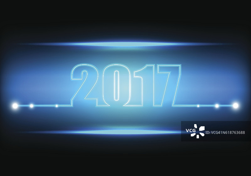 2017年新年快乐的技术抽象背景图片素材