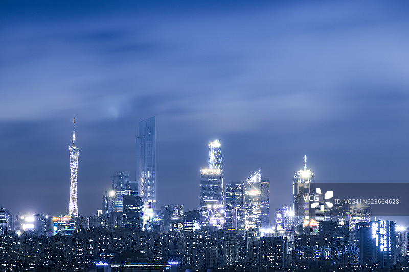 广州神奇的都市云景图片素材